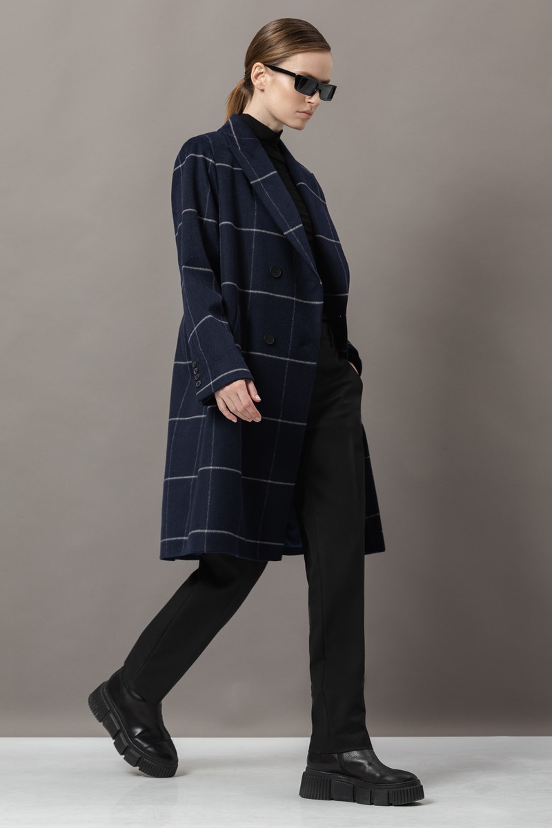 Coat female ПАЛЬТО VASSA&Co Синий 2