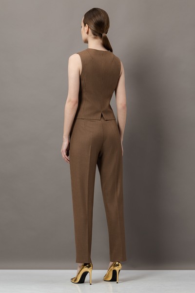 Жилет VASSA&Co, пол женский, цвет коричневый, фото №7