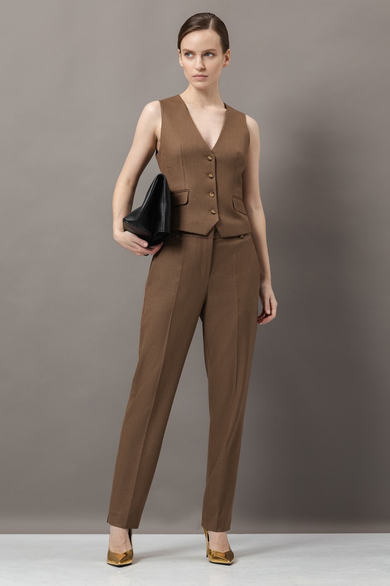 Жилет VASSA&Co, пол женский, цвет коричневый, фото №6