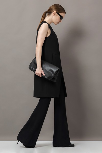 Удлиненный жилет VASSA&Co, пол женский, цвет черный, фото №4