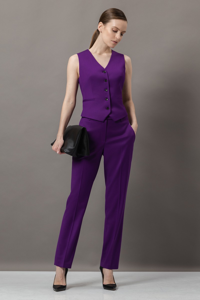 Жилет VASSA&Co, пол женский, цвет фиолетовый, фото №5