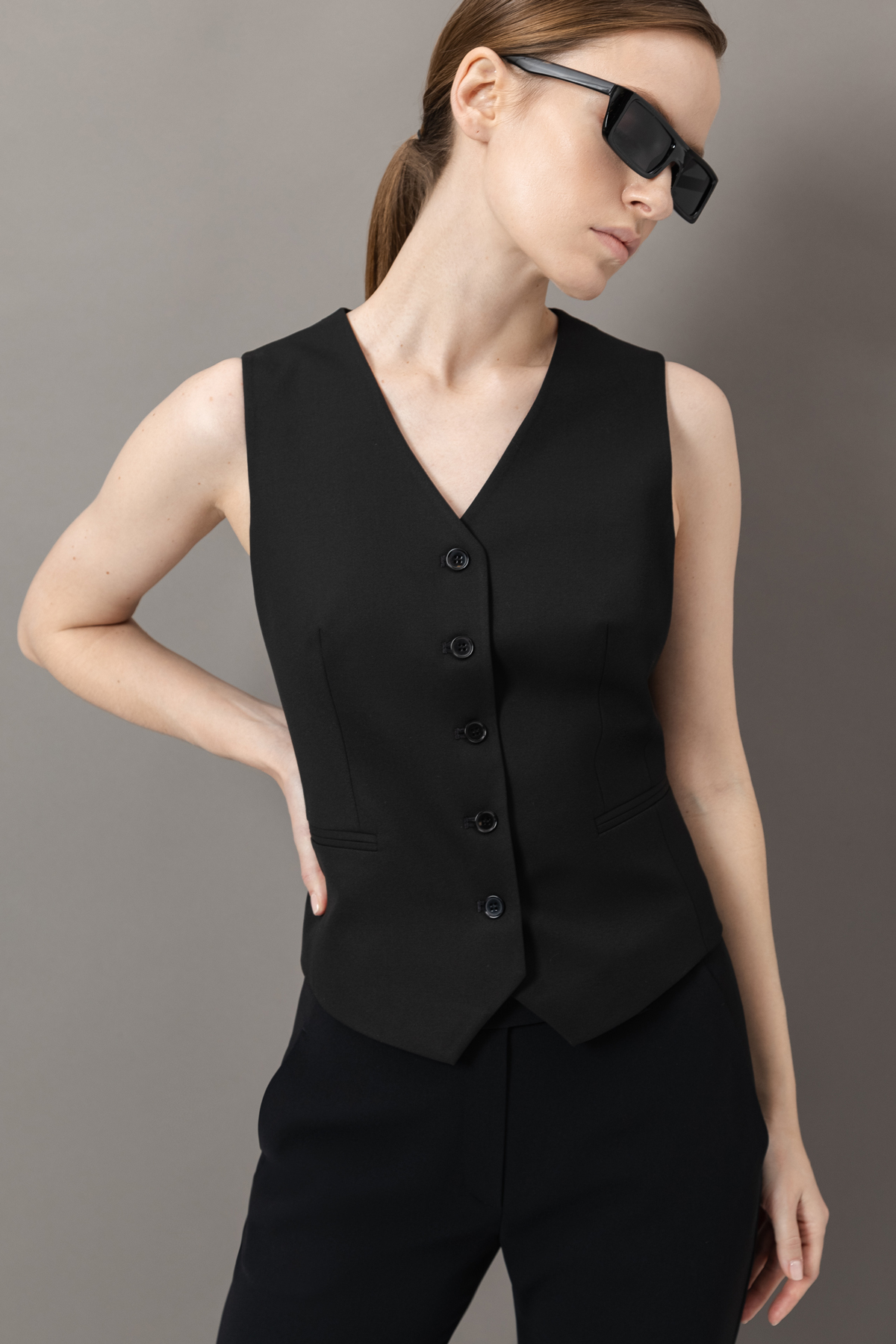 Vest VASSA&Co, пол female, цвет Black