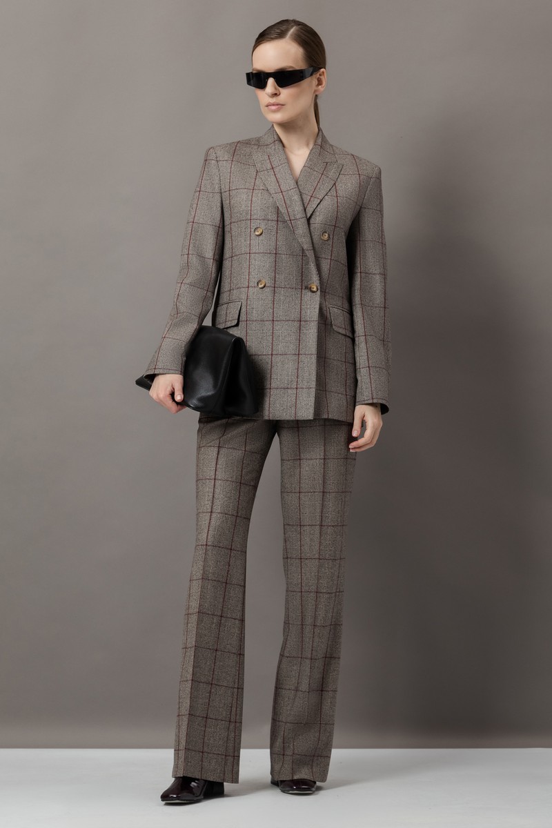 Жакет из шерсти VASSA&Co, пол женский, цвет серый, фото №2