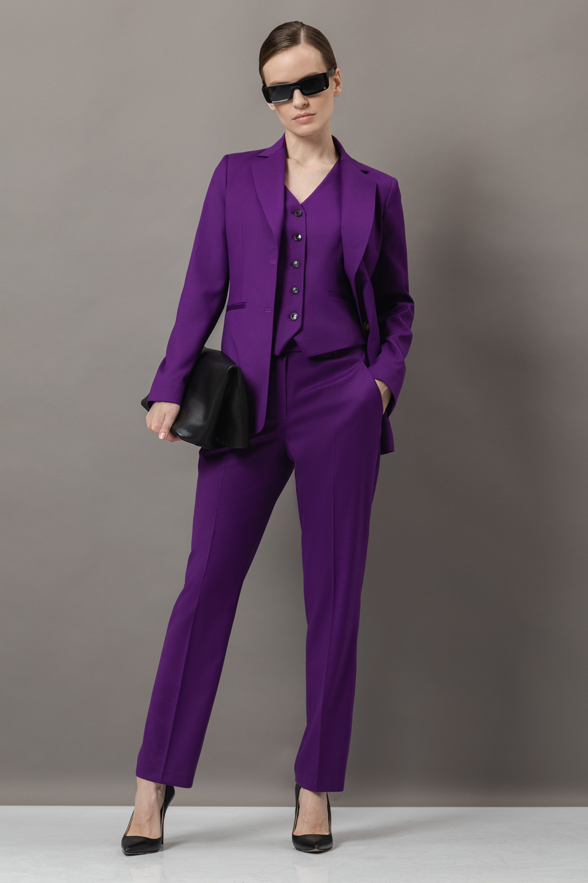 Жакет VASSA&Co, пол женский, цвет фиолетовый