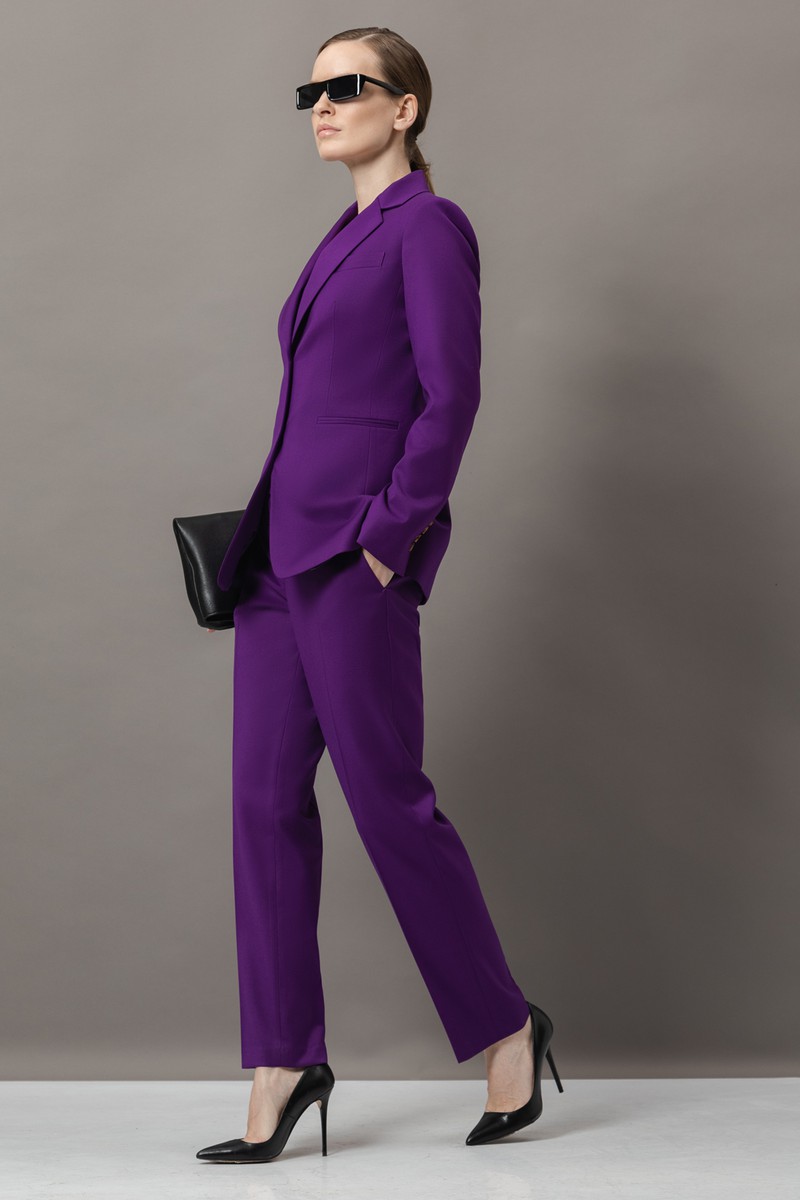 Жакет VASSA&Co, пол женский, цвет фиолетовый, фото №3