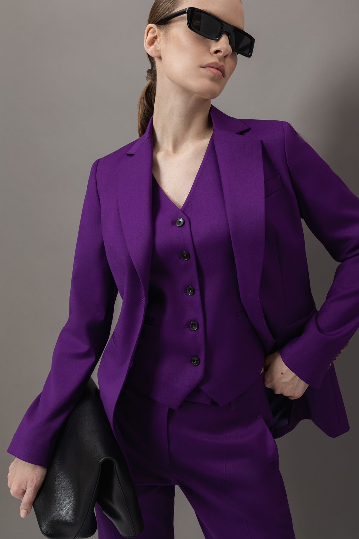 Жакет VASSA&Co, пол женский, цвет фиолетовый