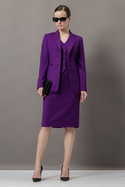 Юбка-карандаш VASSA&Co, пол женский, цвет фиолетовый, фото №2