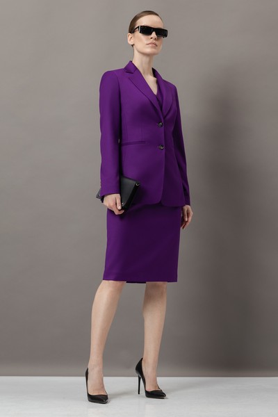 Юбка-карандаш VASSA&Co, пол женский, цвет фиолетовый, фото №3