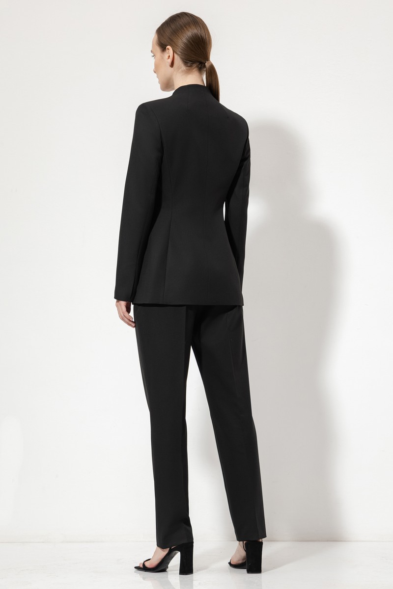 Жакет без лацканов VASSA&Co, пол женский, цвет черный, фото №4