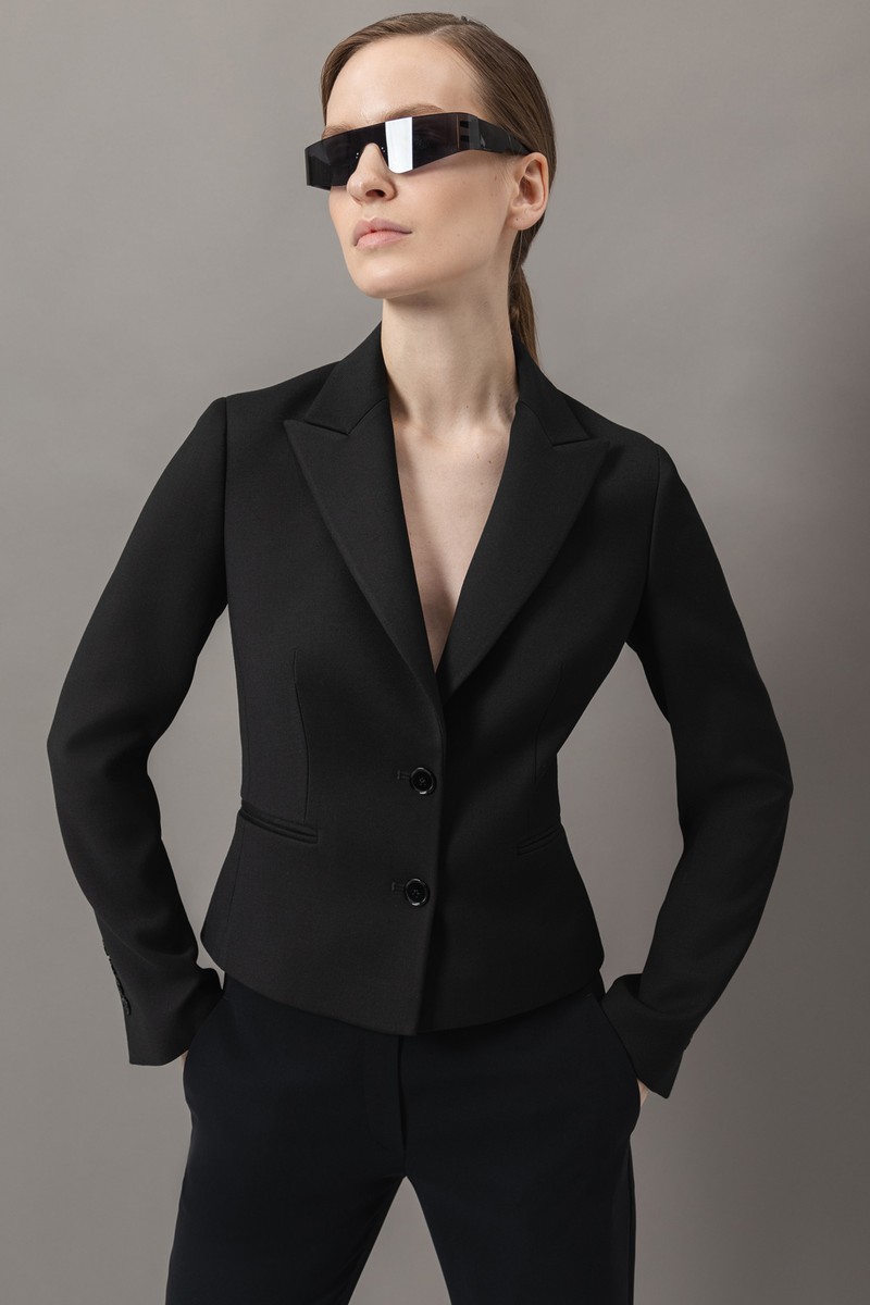 Jacket VASSA&Co, пол female, цвет black, фото №6