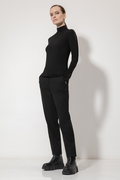 Водолазка с прозрачной спинкой , пол женский, цвет черный, фото №3