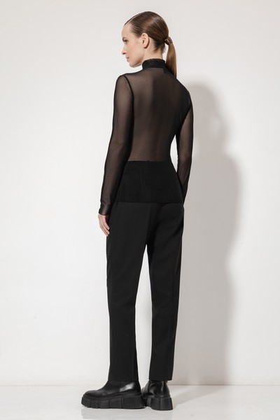 Водолазка с прозрачной спинкой , пол женский, цвет черный, фото №5