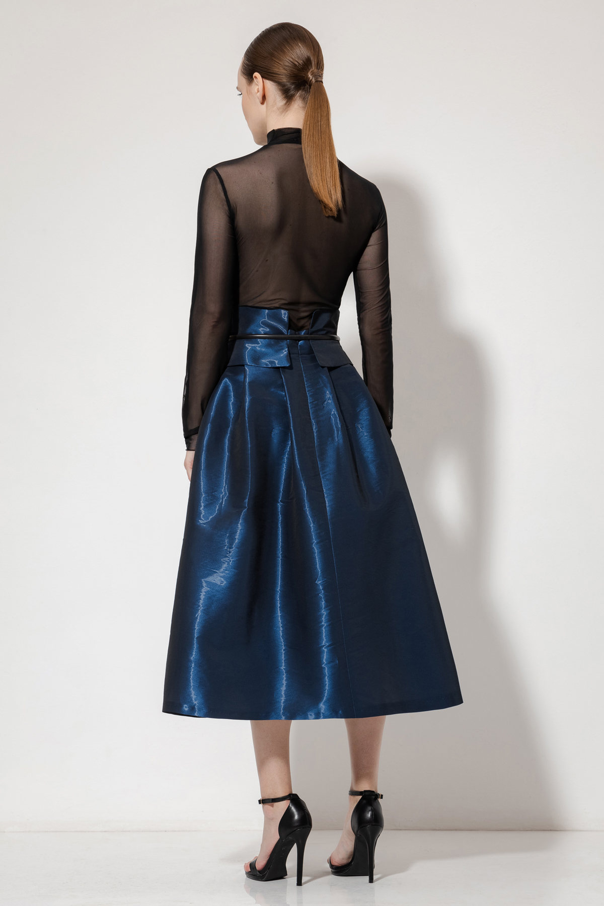 Юбка из нейлона VASSA&Co, пол женский, цвет синий