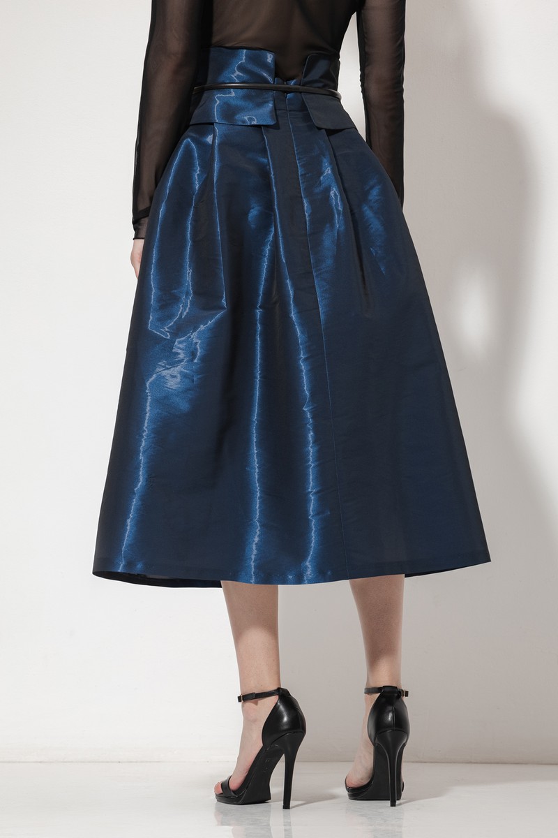 Юбка из нейлона VASSA&Co, пол женский, цвет синий, фото №5