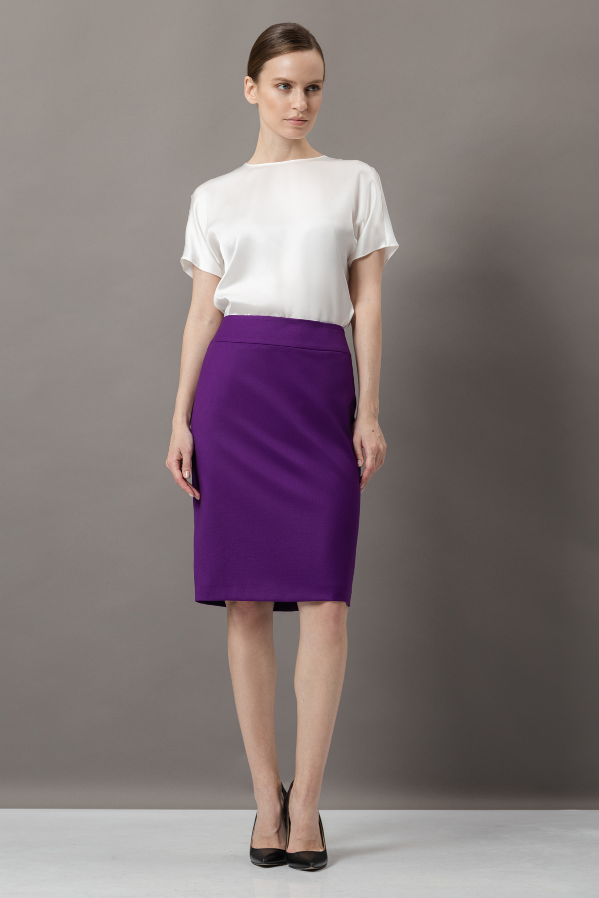 Юбка-карандаш VASSA&Co, пол female, цвет Violet