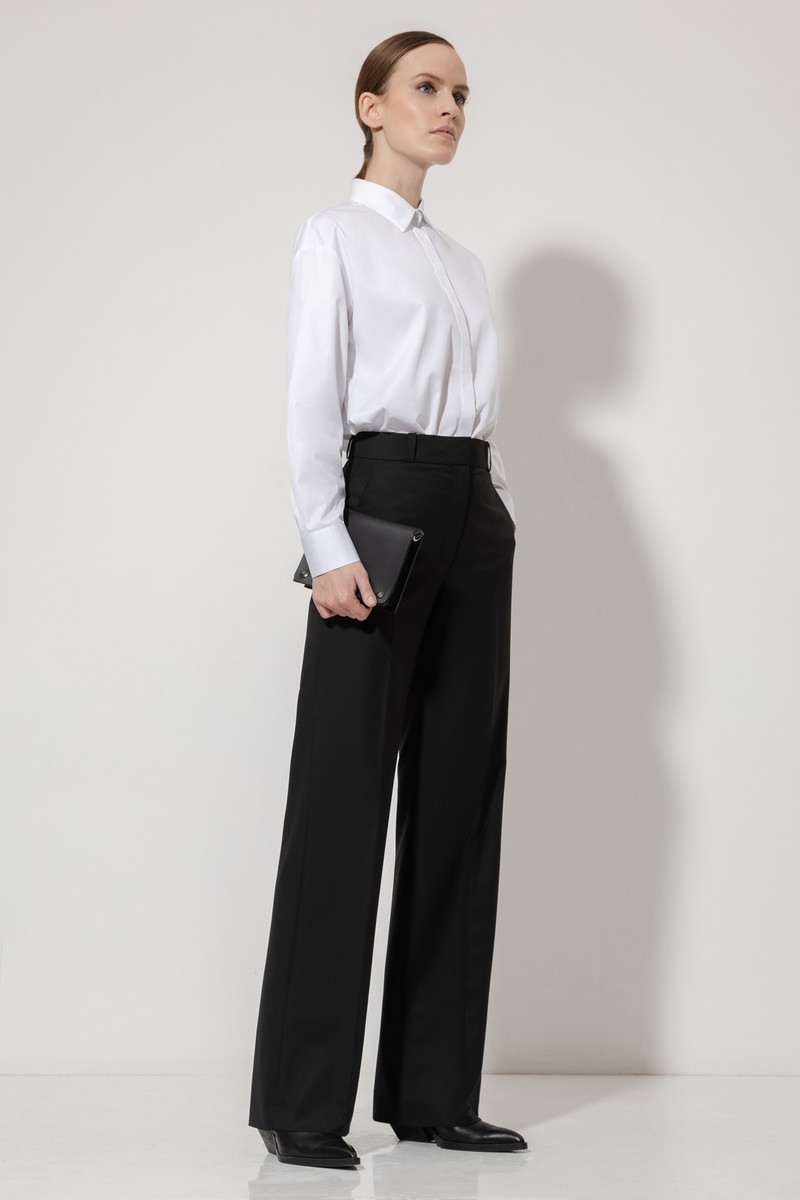 Брюки VASSA&Co, пол женский, цвет черный, фото №2