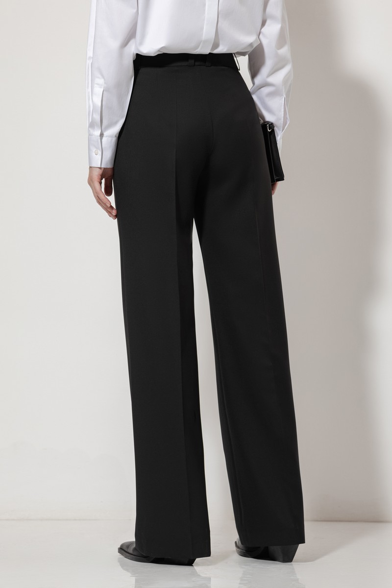 Брюки VASSA&Co, пол женский, цвет черный, фото №4