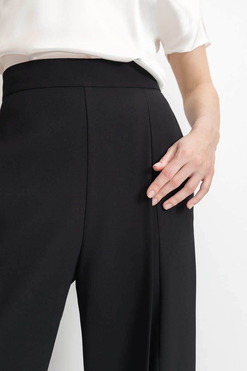 Дизайнерские брюки VASSA&Co, пол female, цвет black, фото №5