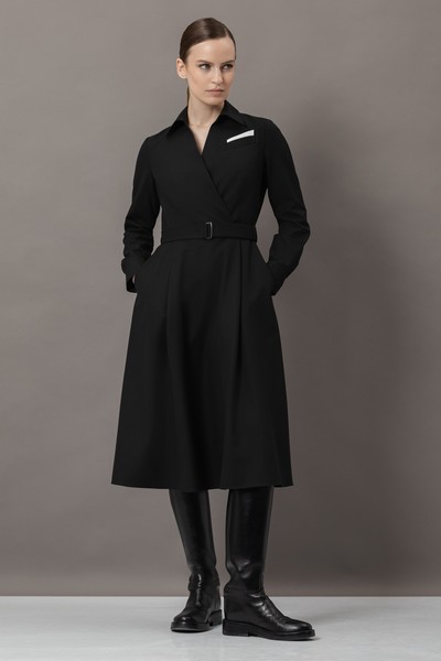 Платье VASSA&Co, пол женский, цвет черный, фото №2