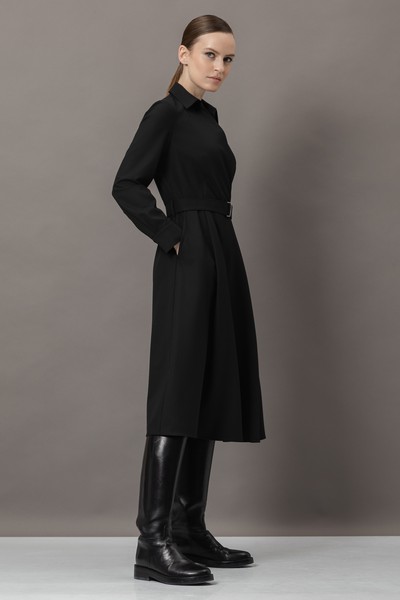 Платье VASSA&Co, пол женский, цвет черный, фото №3