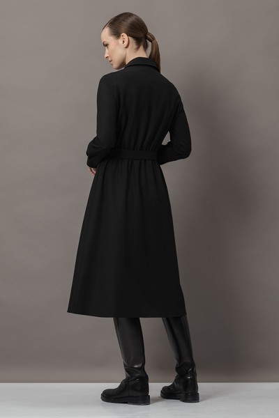 Платье VASSA&Co, пол женский, цвет черный, фото №4