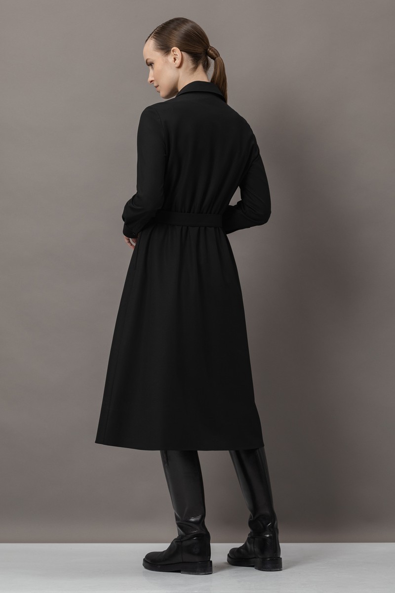 Платье VASSA&Co, пол Женский, цвет Черный, фото №4