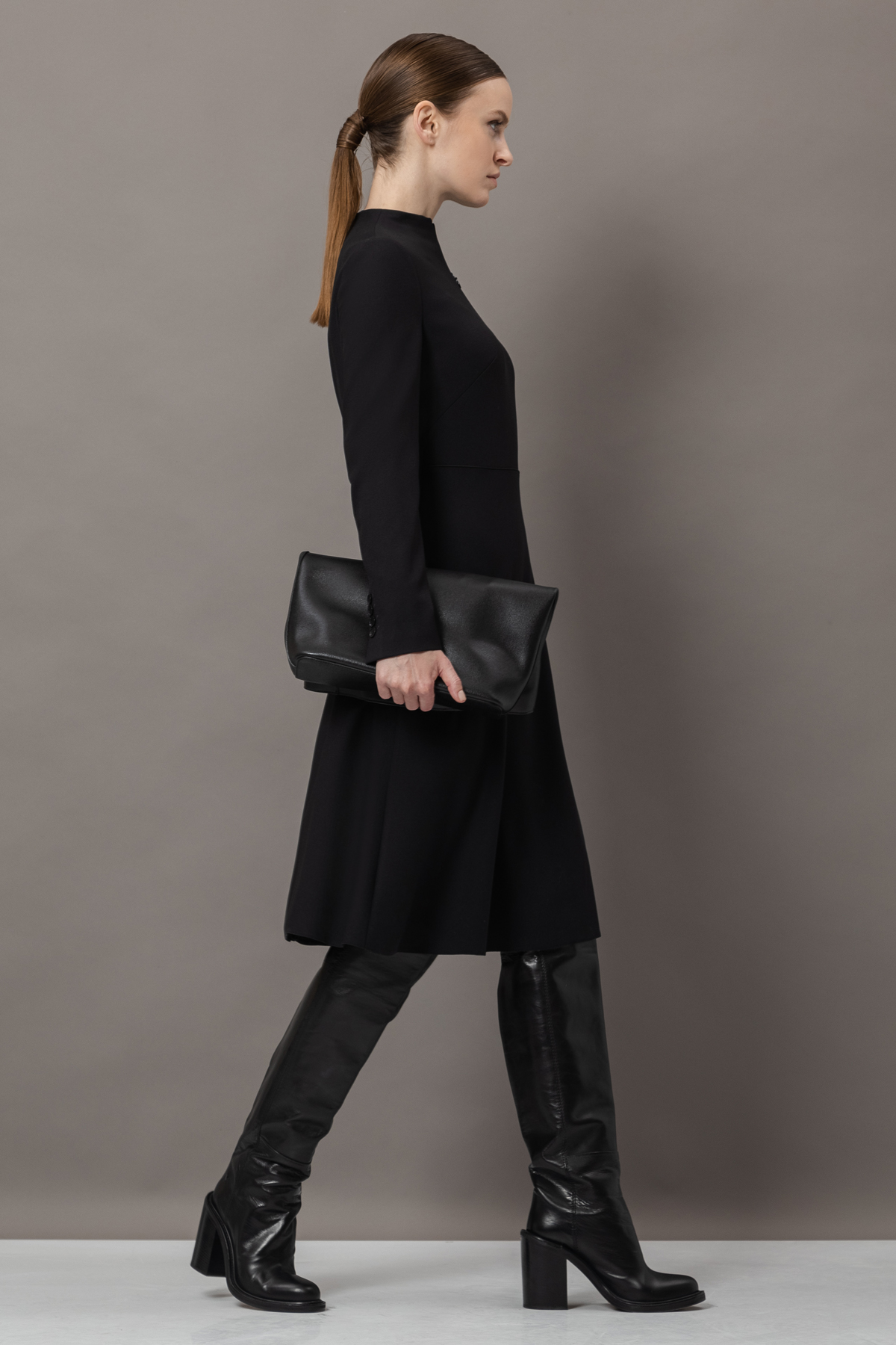 Платье VASSA&Co, пол женский, цвет черный, фото №5