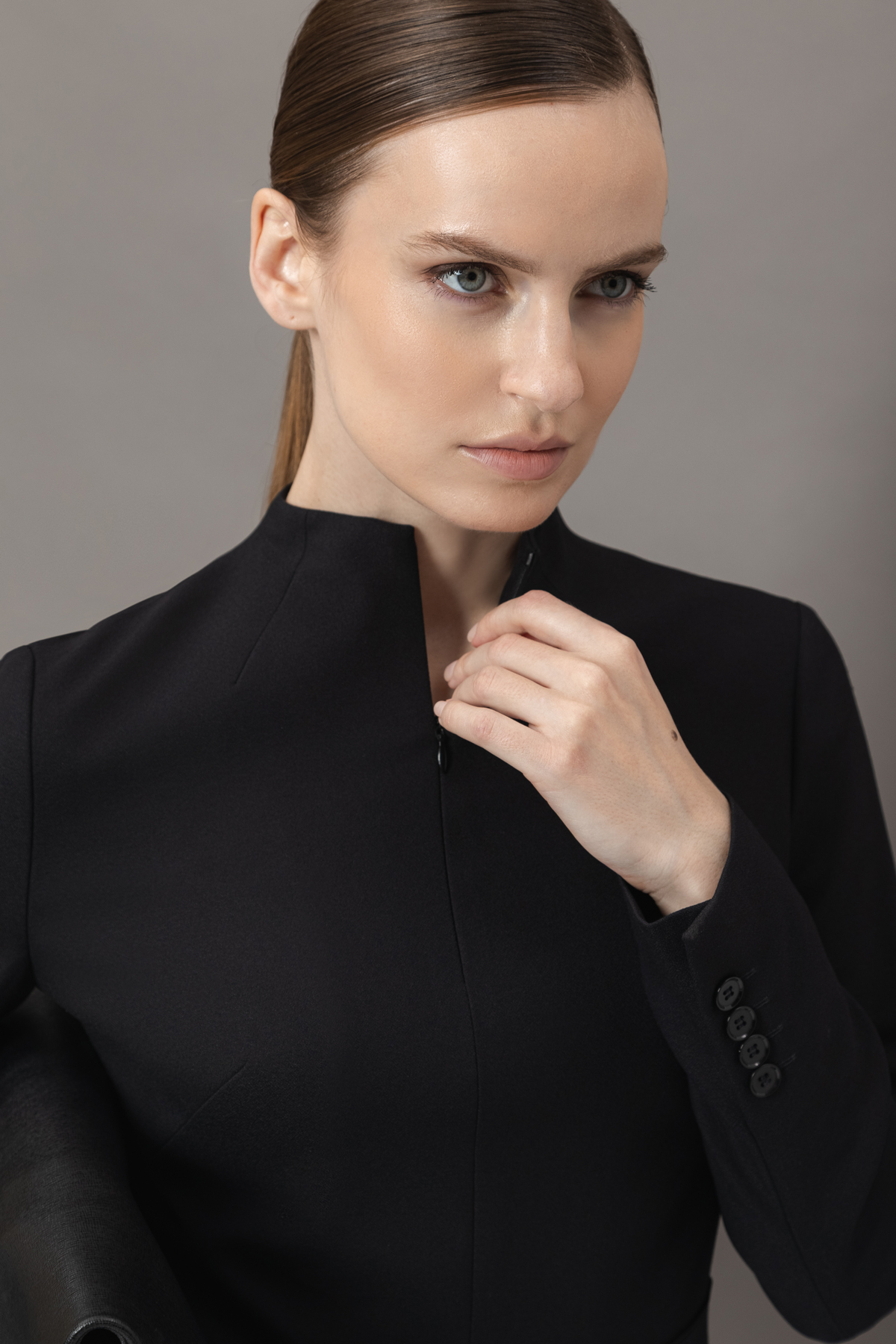 Платье VASSA&Co, пол женский, цвет черный, фото №3