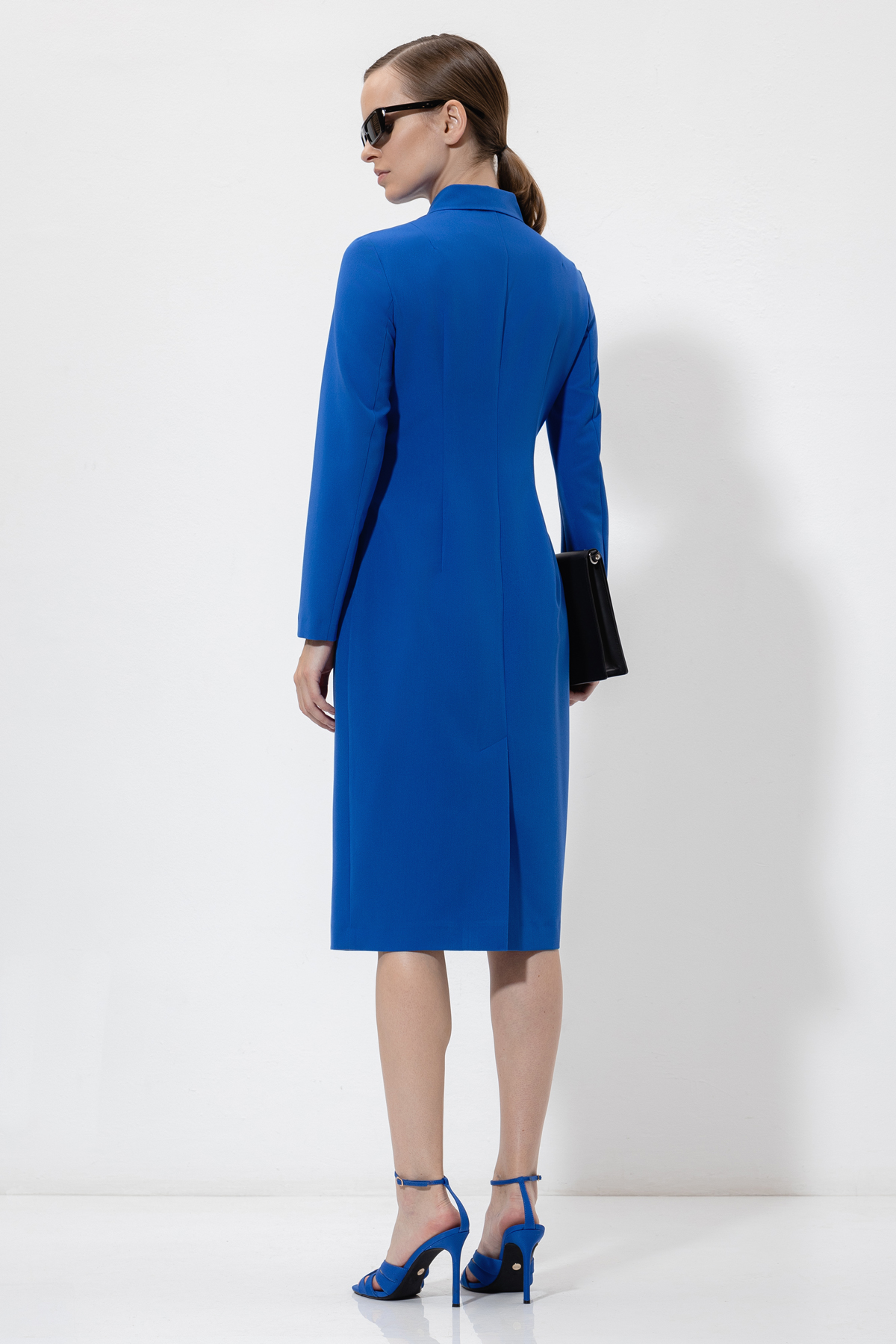 Платье-футляр VASSA&Co, пол женский, цвет синий