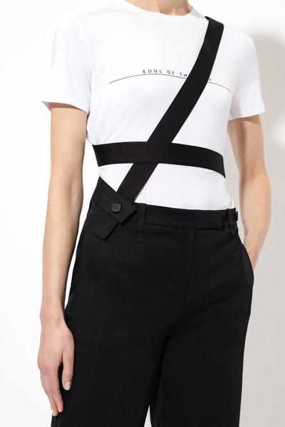 Брюки со съемной деталью VASSA&Co, пол female, цвет black, фото №5