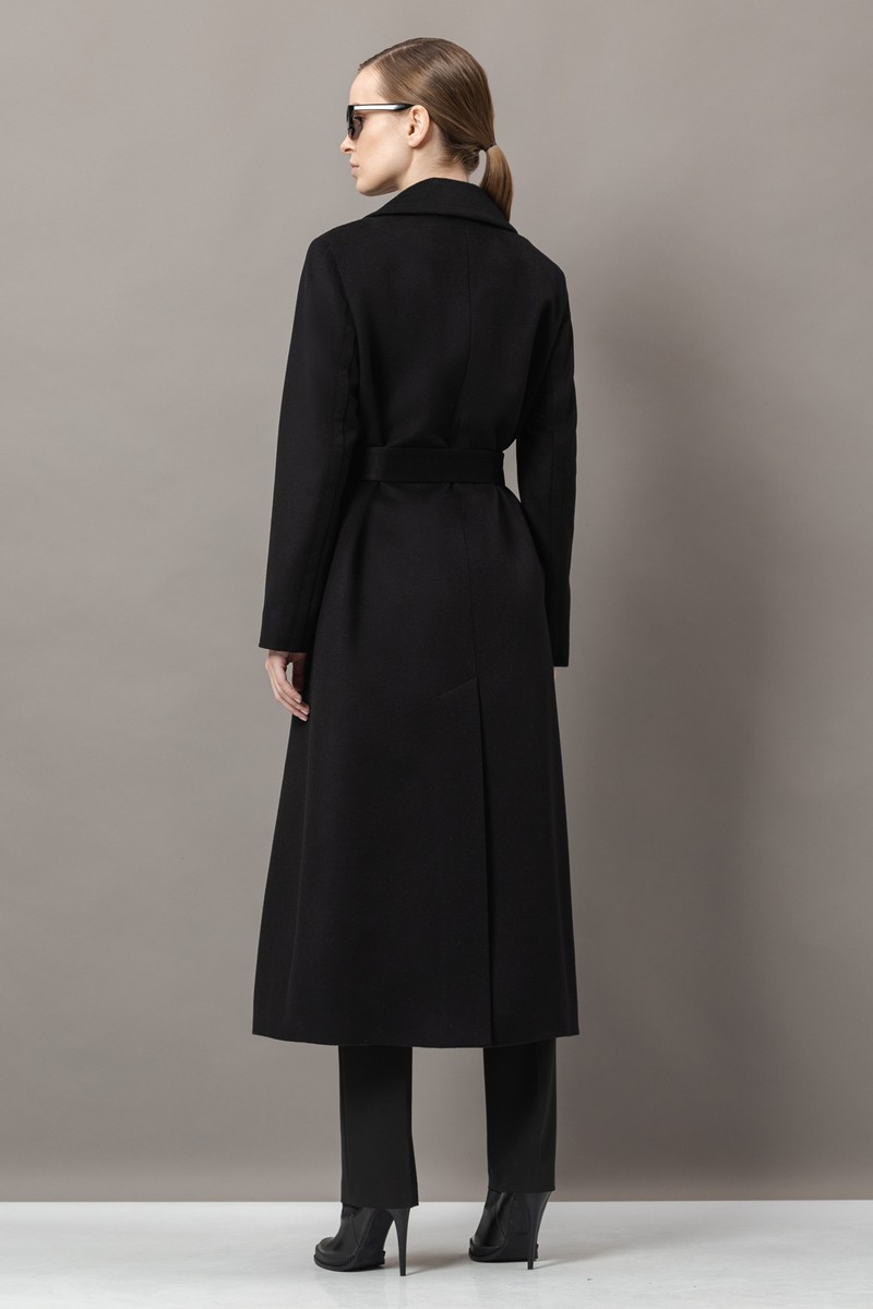 Пальто-халат VASSA&Co, пол female, цвет black, фото №7