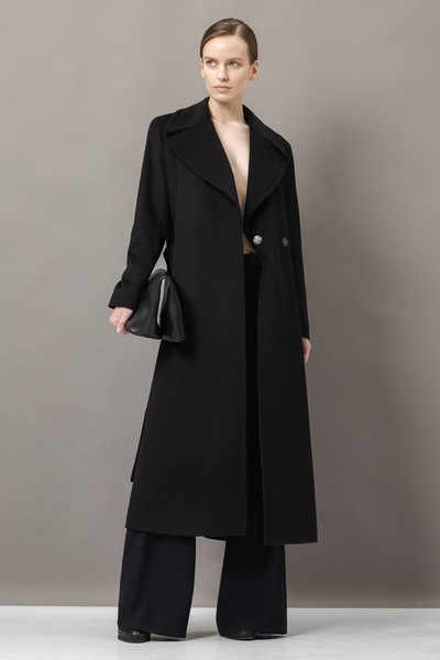 Пальто-халат VASSA&Co, пол женский, цвет черный, фото №3