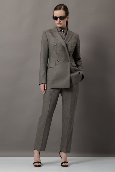 Зауженные брюки VASSA&Co, пол женский, цвет коричневый, фото №3