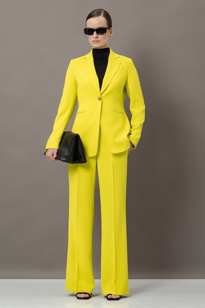 Брюки VASSA&Co, пол женский, цвет желтый, фото №3