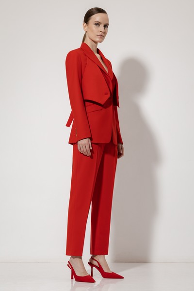Жакет со съемной деталью VASSA&Co, пол женский, цвет красный, фото №2