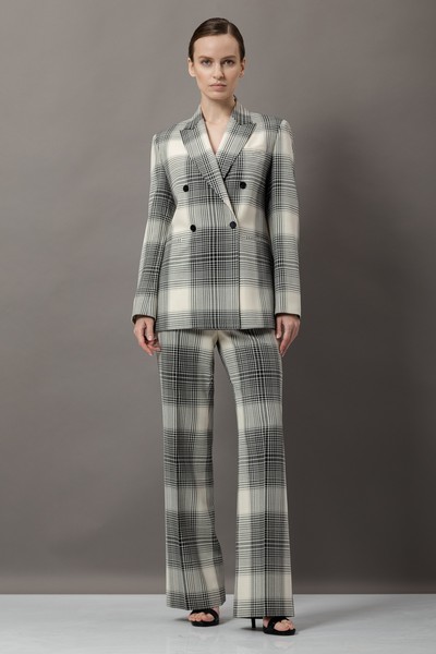 Жакет в крупную клетку VASSA&Co, пол женский, цвет черный, фото №2