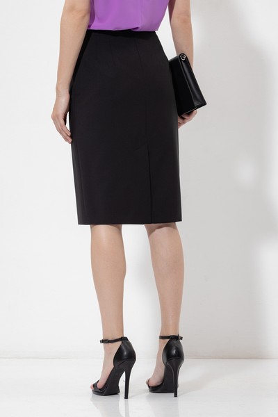 Юбка-карандаш VASSA&Co, пол женский, цвет черный, фото №3