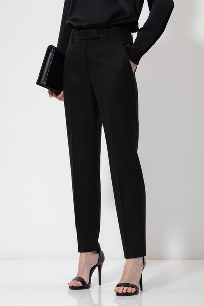 Trousers VASSA&Co, пол female, цвет black, фото №2