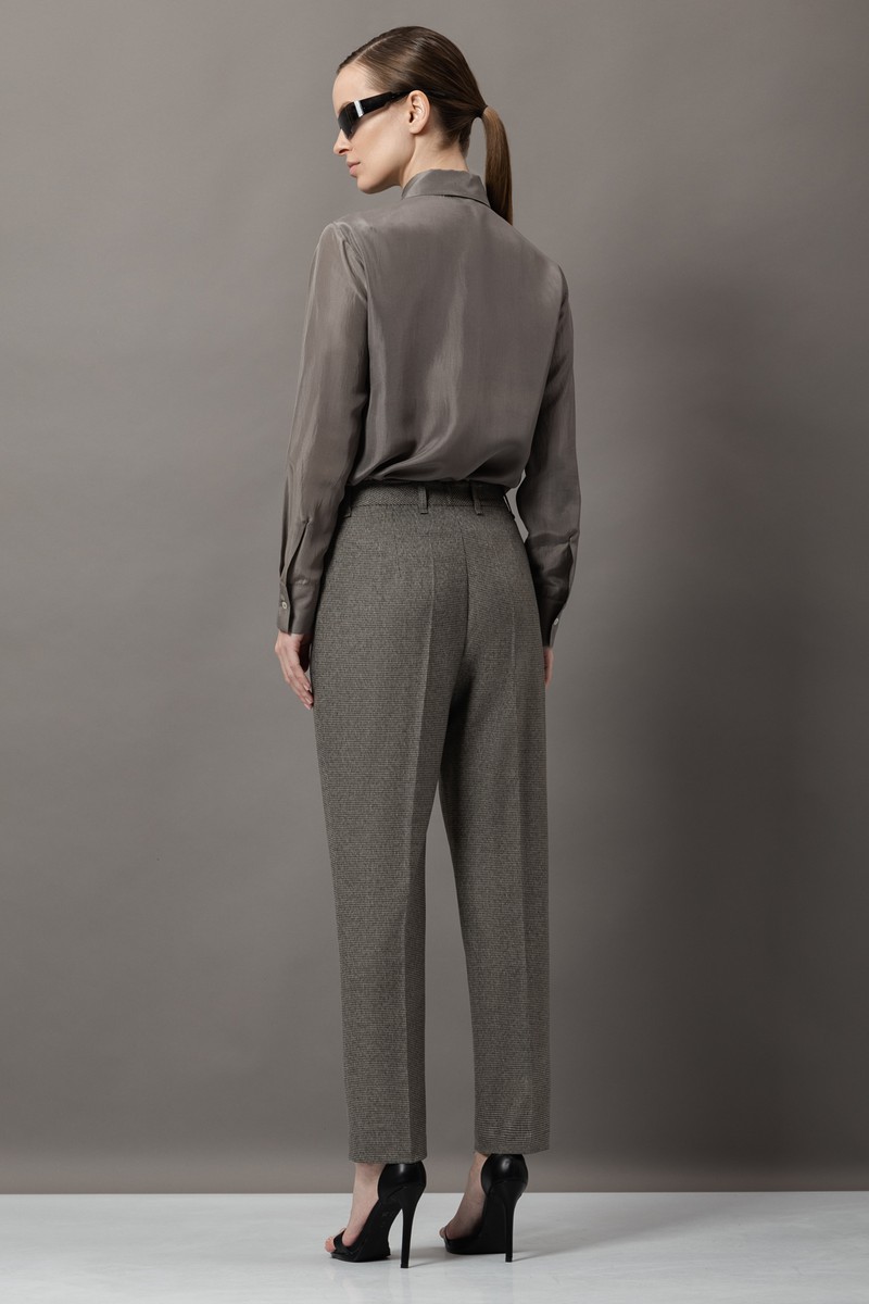 Зауженные брюки VASSA&Co, пол женский, цвет коричневый, фото №5