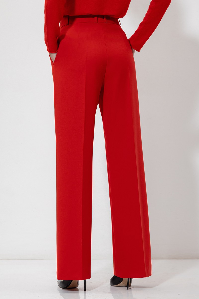 Брюки VASSA&Co, пол женский, цвет красный, фото №5