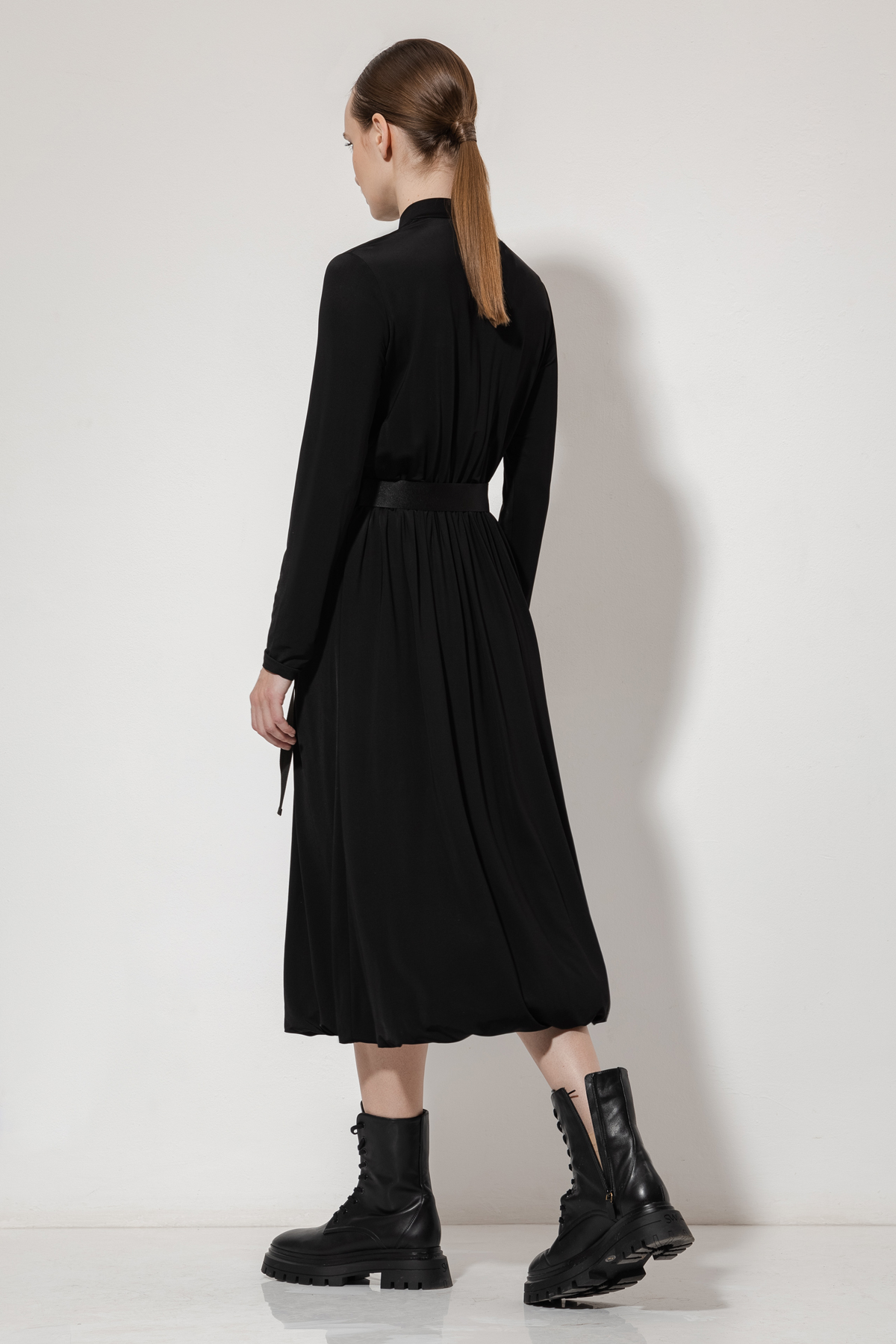 Платье-баллон VASSA&Co, пол женский, цвет черный