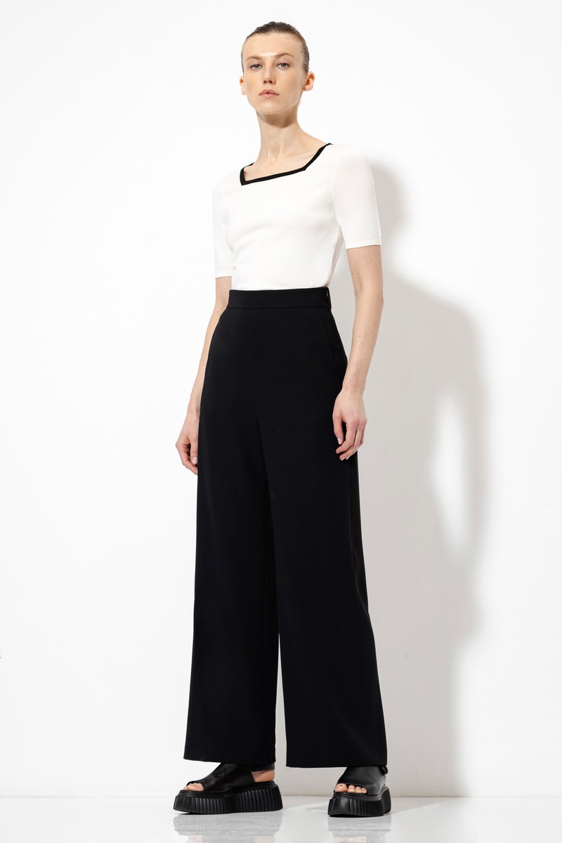 Джемпер с квадратным вырезом VASSA&Co, пол женский, цвет белый, фото №2