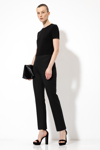 Trousers VASSA&Co, пол female, цвет black, фото №2