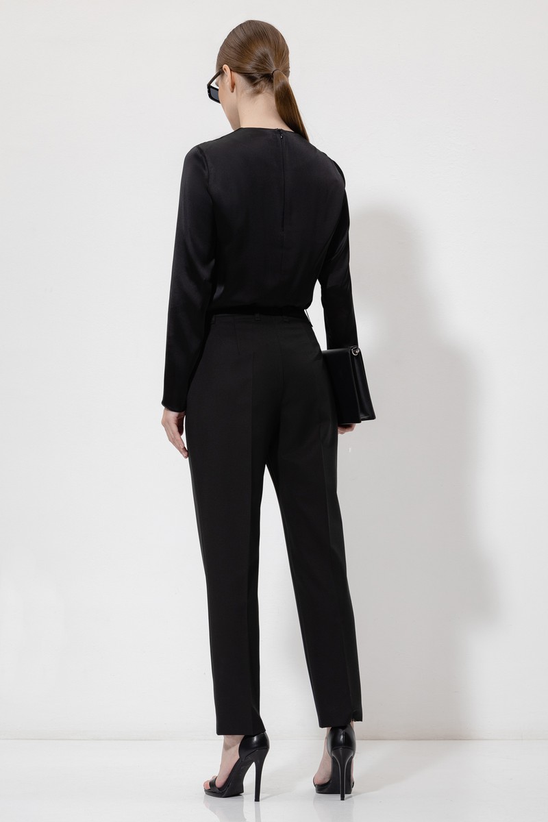 Брюки VASSA&Co, пол женский, цвет черный, фото №4