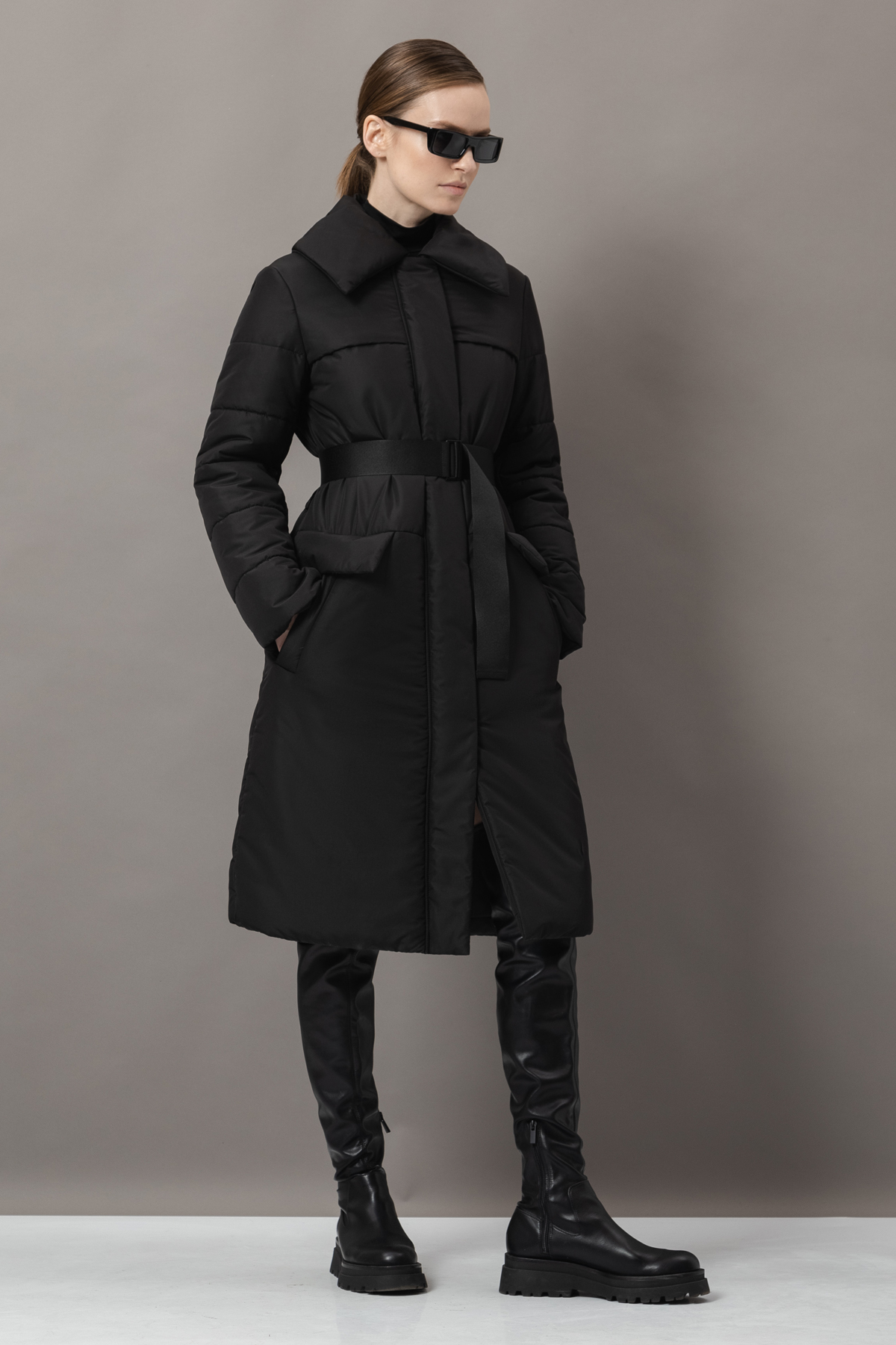 Coat VASSA&Co, пол female, цвет Black
