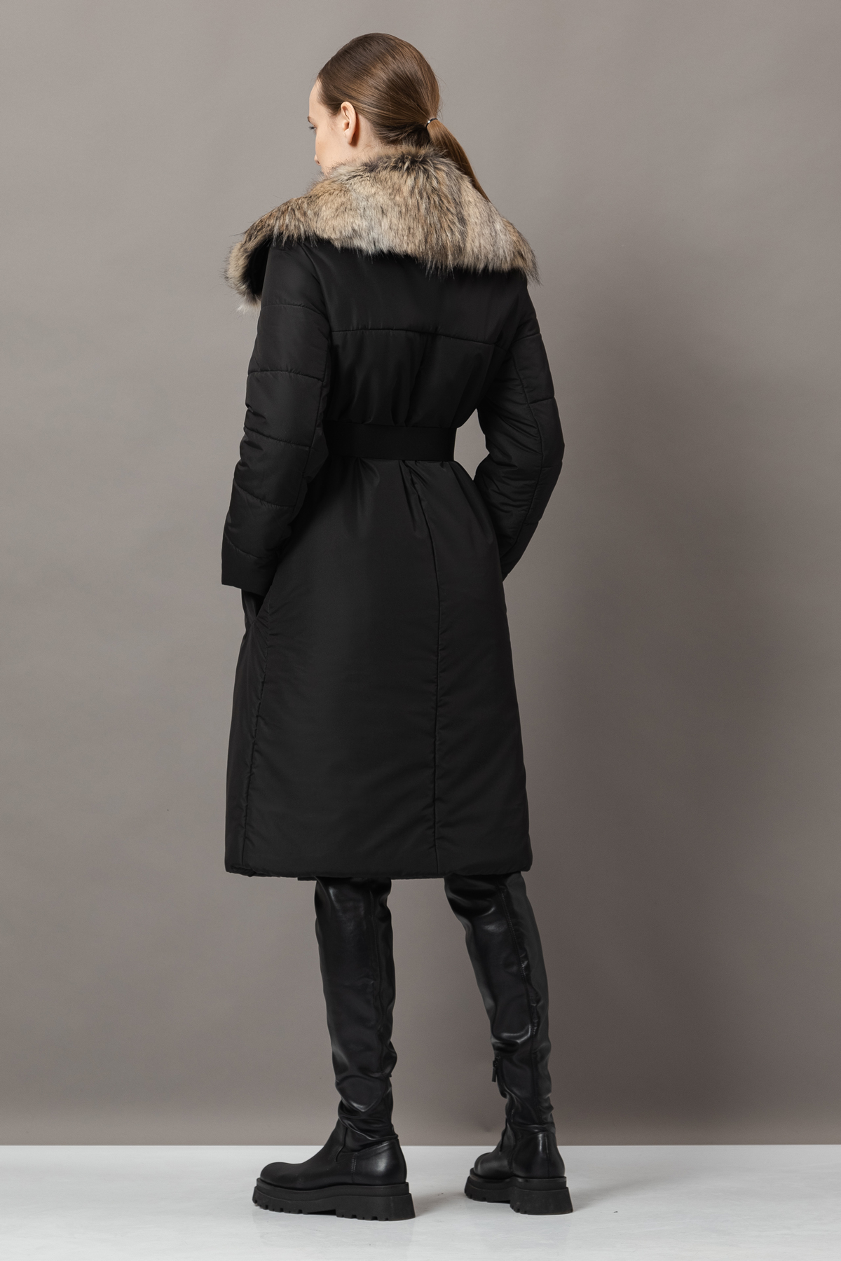 Coat VASSA&Co, пол female, цвет Black