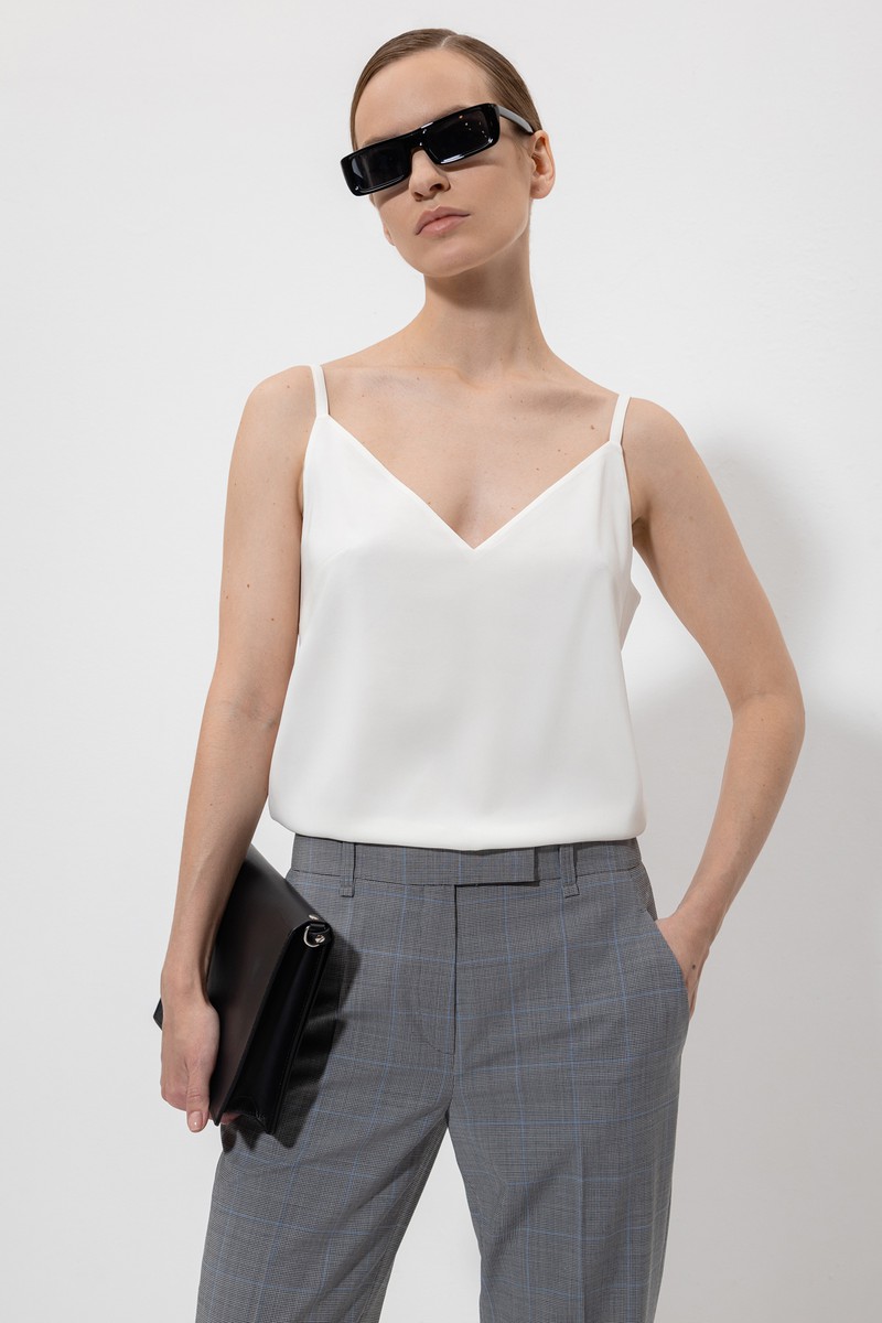 Blouse VASSA&Co, пол female, цвет white, фото №6