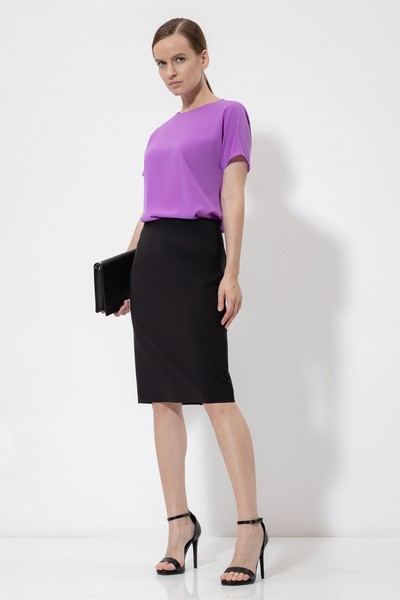 Юбка-карандаш VASSA&Co, пол женский, цвет черный, фото №4