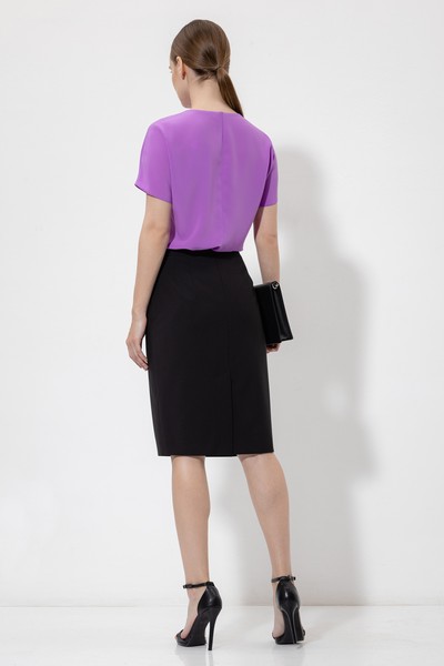 Юбка-карандаш VASSA&Co, пол женский, цвет черный, фото №5