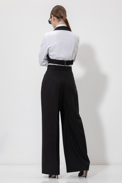 Жилет с открытой спиной VASSA&Co, пол женский, цвет черный, фото №4